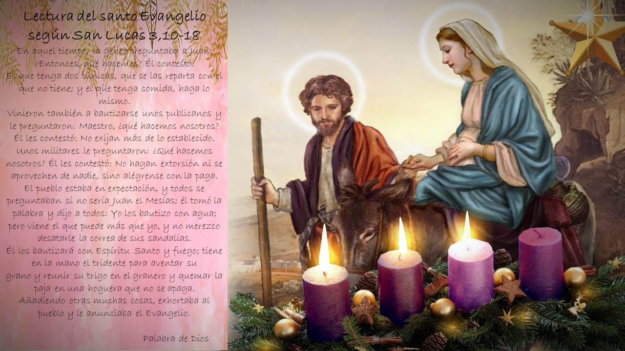 11 de diciembre «3er domingo de Adviento» 